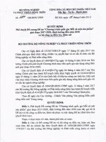 Văn bản - Tài liệu | Trang chủ 2277 QÐ BNN VPÐP
