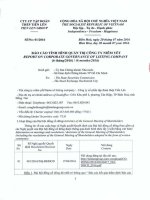 TIENLEN CORPORATION - Tập đoàn Thép Tiến Lên | Quan he co dong | Bao cao quan tri | Bao cao tinh hinh quan tri 6 thang 2016 []