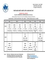 (2017) THỜI KHÓA BIỂU KHÓA HÈ 2017 – Trung Tâm Phổ Thông Năng Khiếu (Dạy – Học Thêm) TKB L12 HE 2017