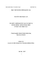 ổ chức chính quyền tại các đơn vị hành chính  kinh tế đặc biêt ở Việt Nam hiện nay