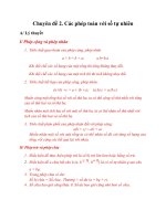 Chuyên đề 2  các phép toán lớp 6 