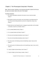 Concise introduction to linguistics 3rd edition rowe test bank 