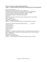 Business communication polishing your professional presence 1st edition shwom test bank 