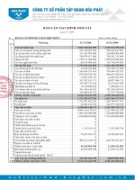 Báo cáo tài chính tóm tắt quý IV năm 2008