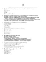 Communicating in groups applications and skills 8th edition adams test bank 