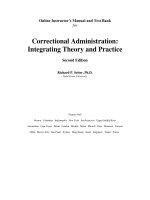 Correctional administration integrating theory and practice 2nd edition seiter test bank 