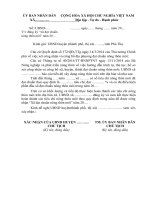 Mau dang ky xa dat chuan nong thon moi