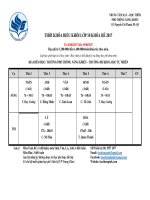(2017)THỜI KHÓA BIỂU KHÓA HÈ LỚP 10 – Trung Tâm Phổ Thông Năng Khiếu (Dạy – Học Thêm) TKB L10 HE 2017