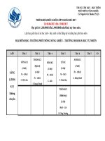 (2017) THỜI KHÓA BIỂU KHÓA HÈ 2017 – Trung Tâm Phổ Thông Năng Khiếu (Dạy – Học Thêm) TKB L9 HE 2017