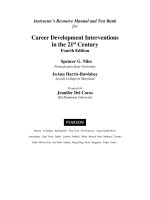 Career development interventions in the 21st century 4th edition niles test bank 