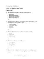 Criminal law 10th edition joycelyn pollock test bank 