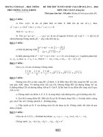 [2016] ĐỀ THI VÀ ĐÁP ÁN CÁC MÔN THI THỬ LỚP 10 PTNK ĐỢT 2 – Trung Tâm Phổ Thông Năng Khiếu (Dạy – Học Thêm) TO N CHUY N