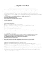 Crafting and executing strategy concepts and cases the quest for competitive advantage 20th edition thompson test bank 