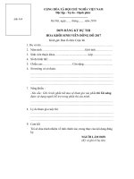 Điều lệ cuộc thi 