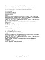 Business communication essentials 7th edition bovee test bank 