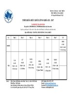 (2017) THỜI KHÓA BIỂU KHÓA III NĂM 2017 – Trung Tâm Phổ Thông Năng Khiếu (Dạy – Học Thêm) TKB L10 KH A 3 2017