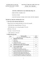 Khung chương trình đào tạo sau đại học | Hanoi University of Science, VNU File 02 KCT CHCL