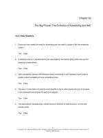 Contemporary advertising and integrated marketing communications 15th edition arens test bank 