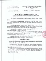 TIENLEN CORPORATION - Tập đoàn Thép Tiến Lên | Quan he co dong | Nghi quyet - Quyet dinh | Nghi quyet HDQT so 03; 04; 05 nam 2017 [] NQ03 HĐQT2017