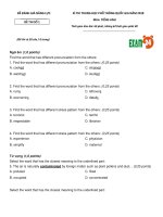 Tổng hợp 20 đề thi thử Tiếng Anh THPT Quốc gia 2018 mới nhất