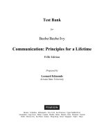 Communication principles for a lifetime 5th edition beebe test bank 