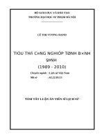 Tiểu thủ công nghiệp tỉnh bình định (1989   2010) 
