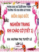 Bài 6. Nghiêm trang khi chào cờ