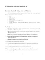 Criminal justice policy and planning 4th edition welsh test bank 