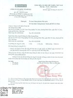 CBTT nghị quyết HĐQT vv triệu tập ĐHĐCĐ và tạm ứng cổ tức 2016