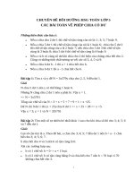 CAC BT VE PHEP CHIA CO DU 