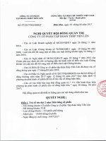 TIENLEN CORPORATION - Tập đoàn Thép Tiến Lên | Quan he co dong | Nghi quyet - Quyet dinh | Nghi quyet HDQT so 07: Tra co tuc dot 2 nam 2016 (ty le 10% bang co phieu) []