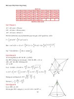 Đáp án Bộ công thức giải nhanh Trắc Nghiệm Chuyên Đề Thể tích Khối Đa Diện