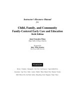 Child family and community family centered early care and education 6th edition janet gonzalez mena test bank 