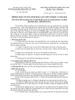 Tuyển sinh đào tạo trình độ tiến sĩ đợt 1 năm 2016 theo đề án 911.