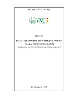 De an tuyen sinh DHCQ 2017 cua DHQGHN