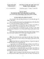 10 QUYET DINH BAN HANH QUY DINH CHUC NANG NHIEM VU CUA BAN
