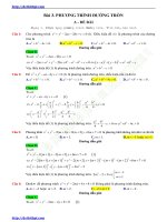 T A OXY 150 c u tr c nghi m PH NG TR NH NG TR N C h ng d n gi i File word