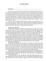 Bài phát biểu của bí thư Thị ủy tại đại hội đoàn huyện