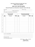 Đơn xin chuyển điểm