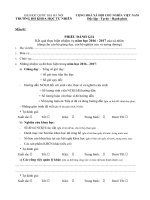 MẪU TỔNG KẾT, ĐÁNH GIÁ, KÊ KHAI THÀNH TÍCH NĂM HỌC 2016-2017