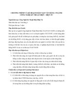 CHƯƠNG TRÌNH VÀ KKẾ HOẠCH ĐÀO TẠO VĂN BẰNG 2 NGÀNH CÔNG NGHỆ KỸ THUẬT ĐIỆN – ĐIỆN TỬ