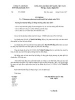 Bộ tài liệu Đại hội đồng cổ đông thường niên năm 2017 4. Tiep