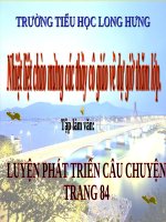 Tuần 7-8-9. Luyện tập phát triển câu chuyện