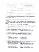 To trinh ve che do thu lao cho HDQT