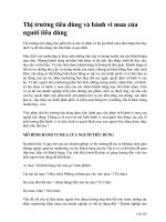 Thị trường tiêu dùng và hành vi mua của người tiêu dùng