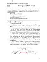 Giới thiệu chung về hệ thông tin địa lý GIS