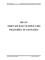 Đồ án  hệ thống điện   VUONGQUOCHUNG d7h4