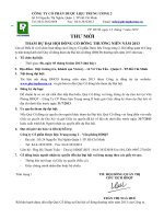 1. Thu moi DHCD thuong nien 2013