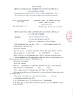 thong bao giao dich co phieu