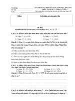 Đề kiểm tra môn Lịch sử  lớp 5 - Cuối HK 2 - Năm học 2017-2018 (có ma trận)_Sưu tầm - Copy